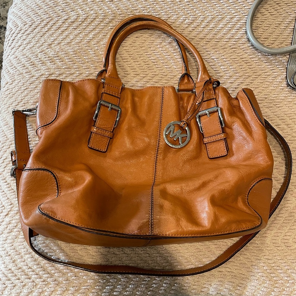 MK large leather bag